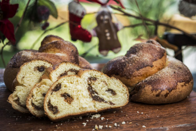 Gubana, doce natalino recheado, difundido na Itália, Eslovénia, Croácia, Sérvia e Albânia. Foto: Letícia Akemi/Gazeta do Povo.