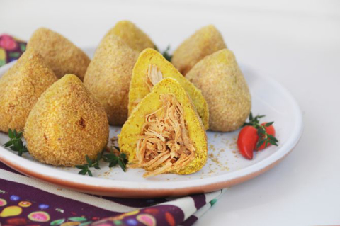 Coxinha saudável de batata doce