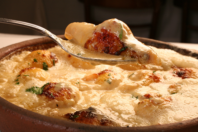 Conchiglia de gamberi à San Marino, prato mais premiado do Barolo Trattoria. Foto: Guilherme Pupo/Divulgação