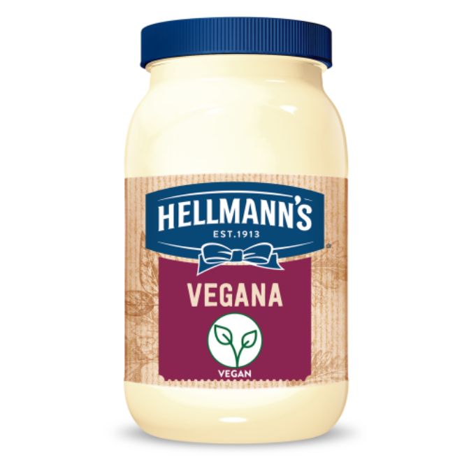 Nova maionese da Hellman's exibe selo da Sociedade Brasileira Vegana. Foto: Divulgação.