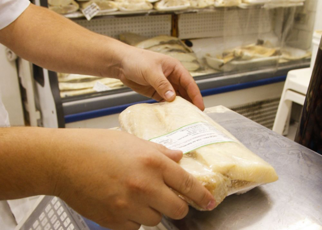 Bacalhau morhua, ou do Porto, costuma ser o mais caro. Foto: Hugo Harada/Gazeta do Povo