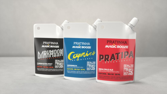 As cervejas em sachês foram lançadas em formato de teste, mas esgotaram em apenas dois dias. Foto: divulgação.