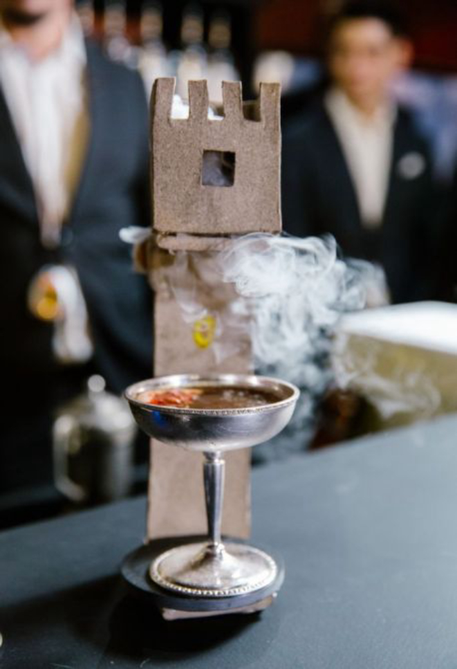 Um dos drinks do bartender Gabriel Santana. Foto: Divulgação