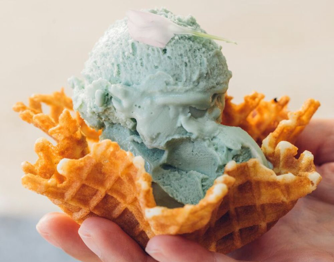 Os gelatos são preparados com ingredientes orgânicos de produtores locais. Foto: Bruno Geraldi/divulgação.