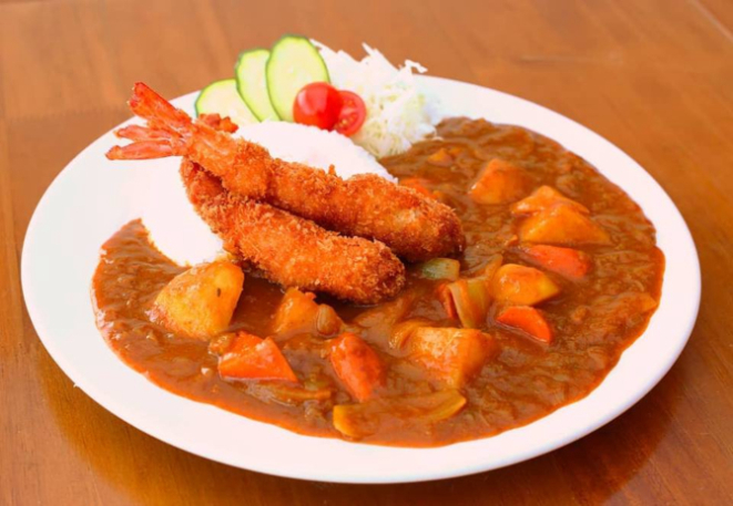 Karê de camarão do Lamen San, em Florianópolis. Foto: Divulgação.