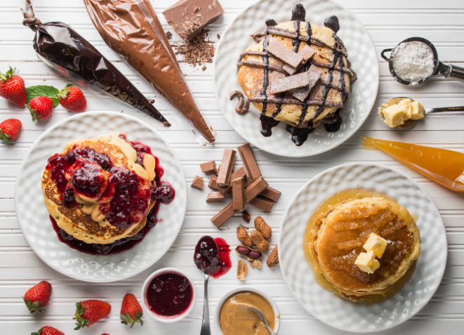 Panquecas americanas do Chelsea Burguers & Shakes. Foto: Letícia Akemi/Gazeta do Povo