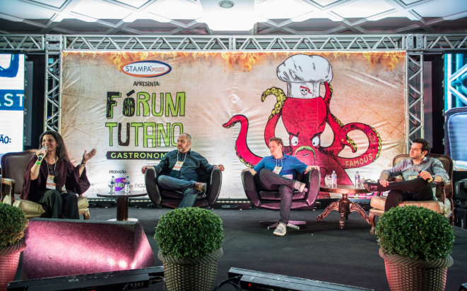 Último painel do 2º Fórum Tutano teve o tema "Comer é um ato político". Foto: Letícia Akemi/Gazeta do Povo