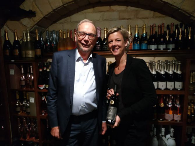 Vladimir e Tatjana Puklavec. Pai e filha trabalham juntos para mostrar ao mundo o melhor dos vinhos eslovenos. Foto: Marina Mori / Gazeta do Povo