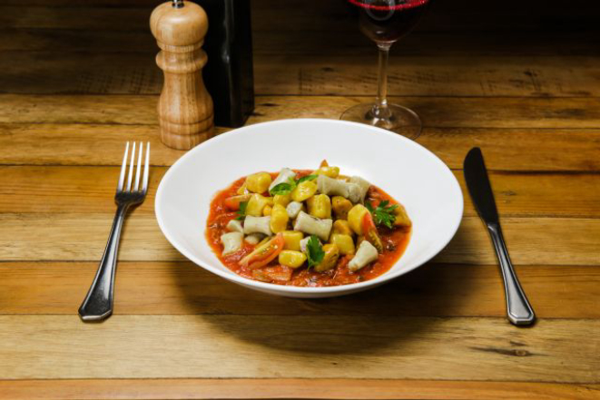 Trio de Gnocchi ao Tri-Funghi. Foto: Michel Willian / Gazeta do Povo