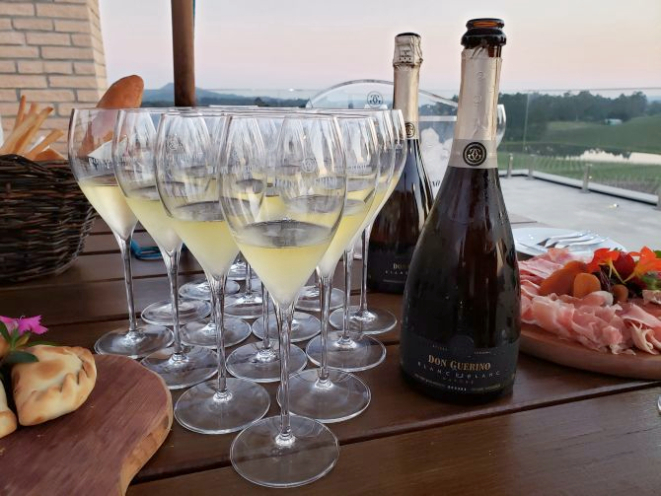 Espumante Blanc de Blanc, da Don Guerino. Foto: Marina Mori / Gazeta do Povo