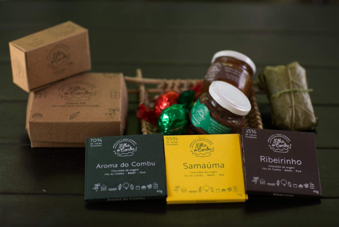 Parte da linha de produtos da marca Filha do Combu. Foto: Carlos Borges/Divulgação