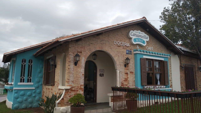 A charmosa loja da Caramella di Fran da Jerônimo Durski, onde são realizados e contratados eventos.