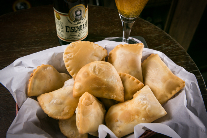 Pastéis do Bar Estação Eisenbahn. Foto: Divulgação.