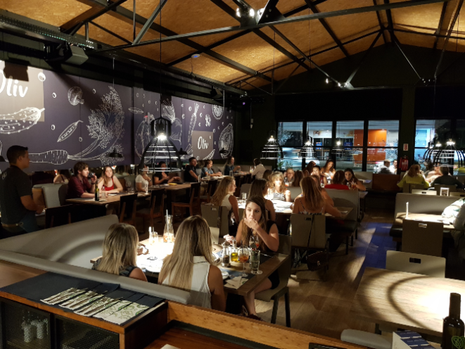 Restaurante Oliv, em Blumenau. Foto: Divulgação.