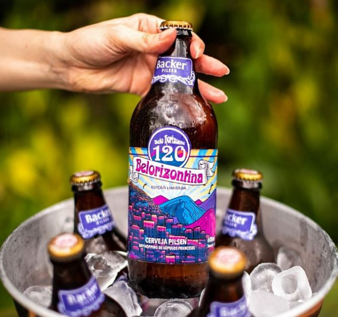 Cerveja Belorizontina, da cervejaria mineira Bäcker, é investigada pela intoxicação de nove pessoas. A empresa foi eleita melhor cervejaria do Brasil pelo Concurso Brasileiro de Cervejas e melhor cervejaria das Americas pela Copa Cervezas de America em 2019. Foto: Reprodução Instagram / Cervejaria Backer