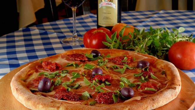 Pizza à moda do Lellis, um sabor exclusivo criado pela casa para personalizar a nova fase do restaurante.