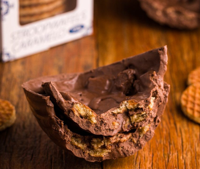 Stroopwafels Caramelo  leva wafel holandês. Foto: Guto Souza