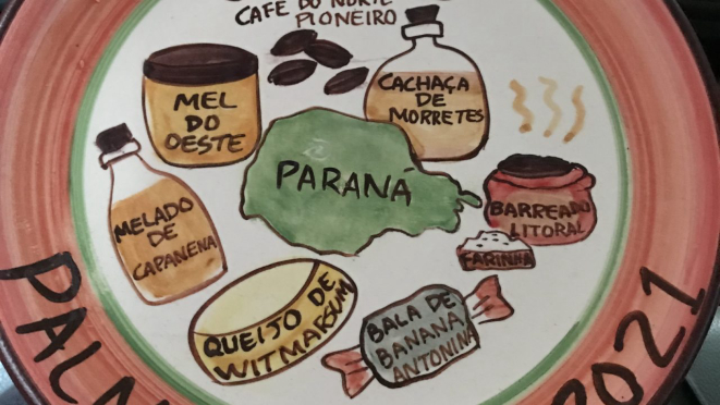 Prato da Boa Lembrança 2021 do restaurante Girassol: arte de Birgitte Tummler.
