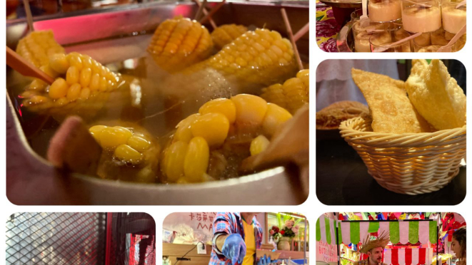 Pastel de carne? De queijo? Hummm... pra hoje, pra matar a saudades, os dois! Mas um milho cozinho vai bem também, como a cocada fresquinha, o arroz doce, a maria-mole.