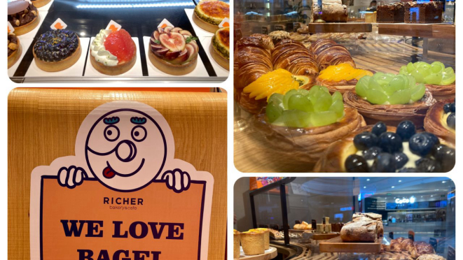 E a vitrine generosa, te lembrava que na Terra dos Bagels tem muita comida boa.