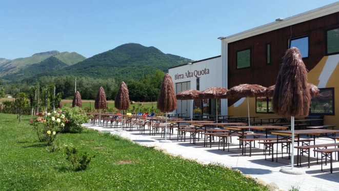A cervejaria "Alta Quota" fica na cidade de Cittareale, a 150 km de Roma