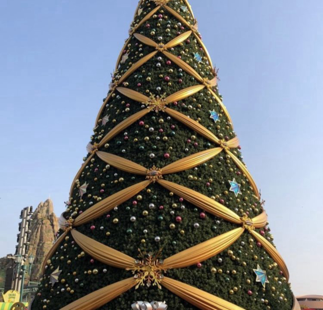 Árvore de Natal, generosa, instagramável, presente em Beijing. Um dos pontos de destaque que se multiplicaram pelas mídias sociais.