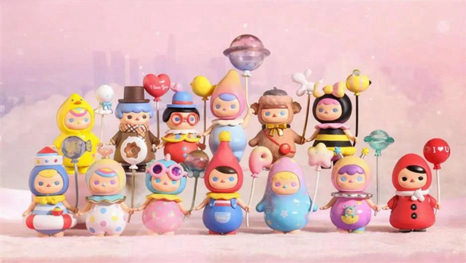 Pop Mart, com várias séries populares de brinquedos como Molly, Dimoo e Pucky, foi pioneiro em seu desenvolvimento na China