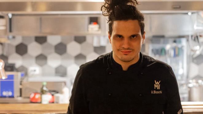 Valerio Braschi, ex-vencedor do MasterChef Itália, chef e dono do restaurante romano 1978