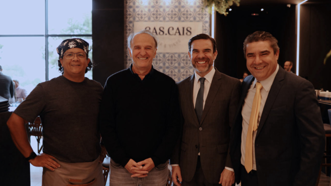 Os sócios do Cas.Cais: Eliseu Fernandes, David Soifer, Ronaldo Bohnenstengel e Roberto Bohnenstengel.