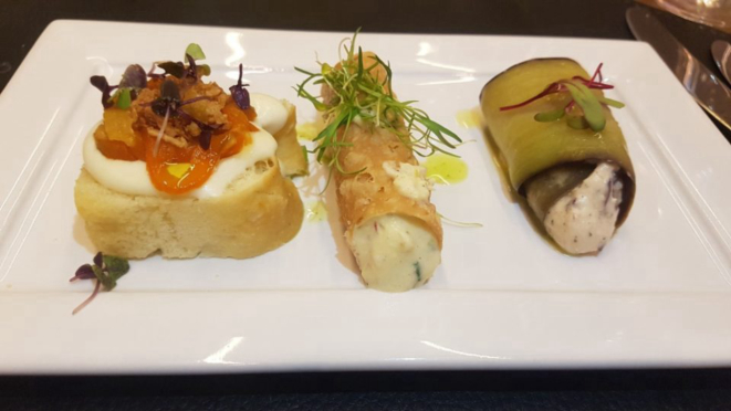 Trio mediterrâneo, uma boa ideia para começar.