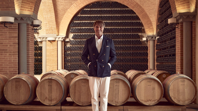 O empresário Brunello Cucinelli, rei do cashmere, agora também produz vinhos