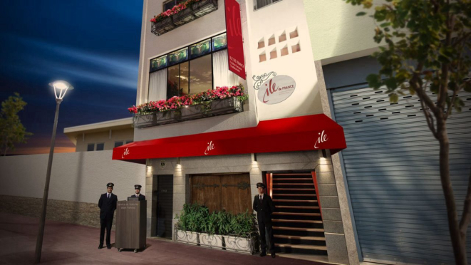 O Ile de France antigo, no Centro Cívico, onde funcionou por 53 anos.