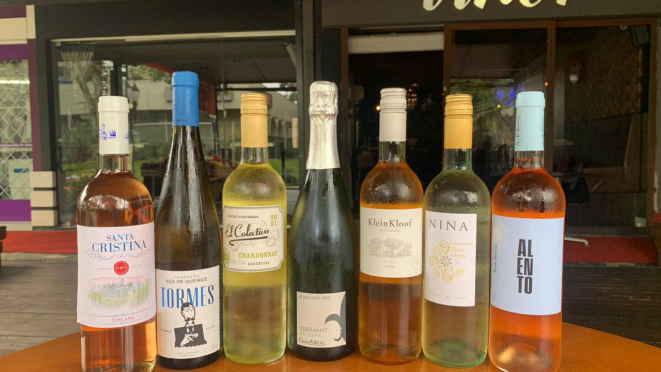 Os sete vinhos a serem degustados no Vino! Batel.