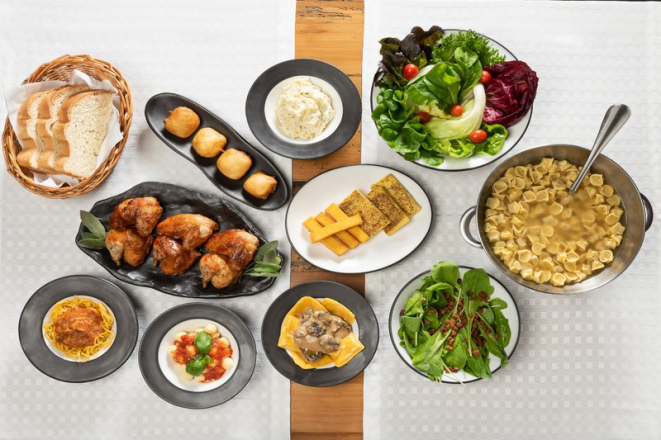 Sequência de galeto do Di Paolo. Créditos: Divulgação/Di Paolo