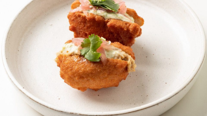 Acarajé de pernil do Quintal do Porco: prato com a assinatura da chef Eva.