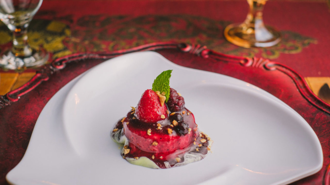 Sorvete está no menu do Thai House.