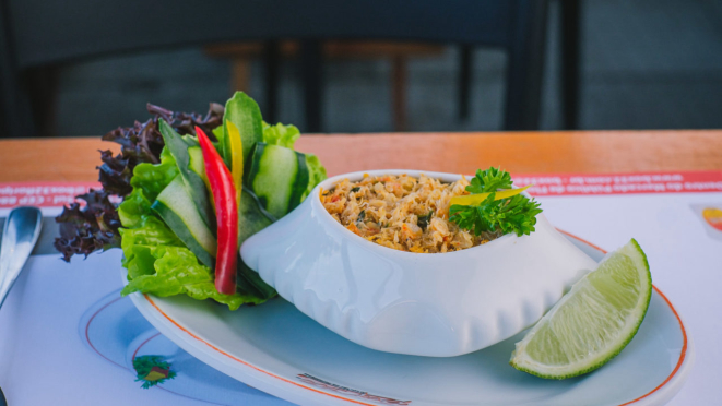 Casquinha de siri é uma opção no Box 32.