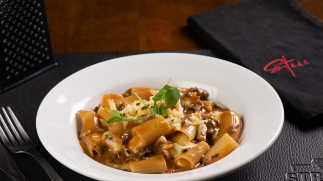 Restaurante inspirado na culinária italiana e mediterrânea.