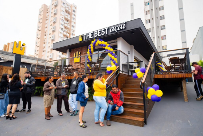 Loja conceito em Londrina, cidade natal da rede The Best Açaí. Foto: divulgação