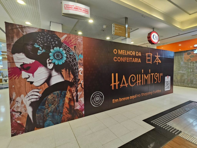 Quiosque que será montado no Shopping Curitiba terá também mesas e cadeiras. Foto: divulgação.