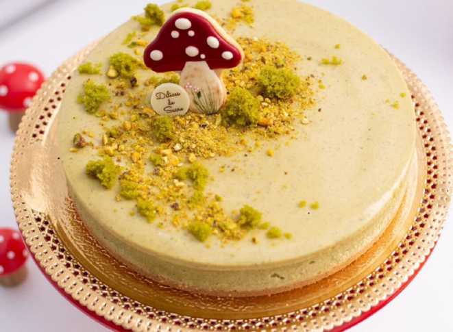 O cheesecake da Délices de Sucre. Foto: Ledinara Baptista