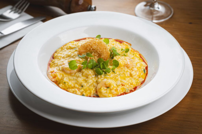 Risoto de Camarão, do Bar do Victor. Foto: Priscilla Fiedler.