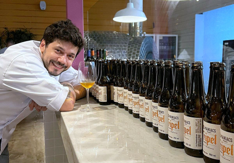 Limão rosa, a estrela da cerveja criada pelo chef Lênin Palhano para a Maniacs