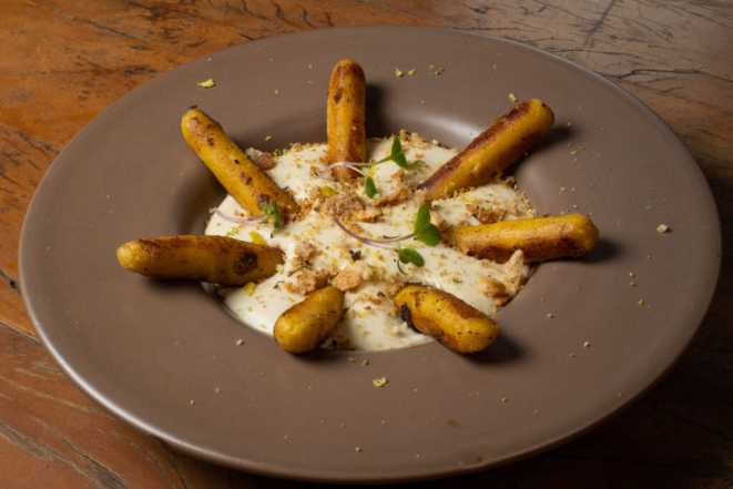 Nhoque de banana-da-terra, do Casa Baru.