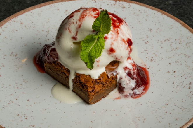 Gelato Italiano com Brownie, da Casa Cortela.