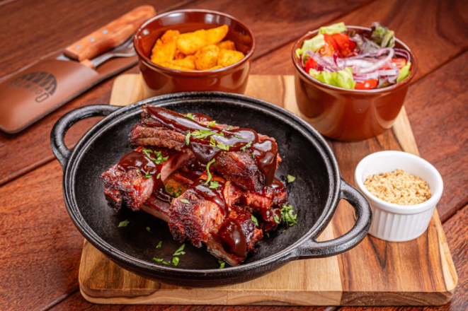 Costelinha Barbacue, do Redwood. Foto: Festival Bom Gourmet.
