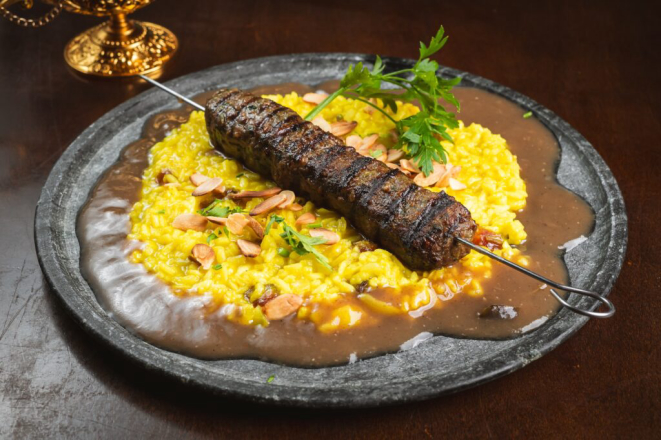 Kafta de Picanha com Risoto de Tâmaras, do Aish Baladi. Foto: Priscilla Fiedler/Festival Bom Gourmet.