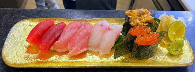 O combinado de sushis a ser servido na noite de quinta. | Foto: Divulgação