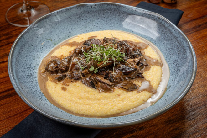 Polenta Cremosa alla Boscaiola, do Spaccio RAR. Foto: Priscilla Fiedler/Festival Bom Gourmet.