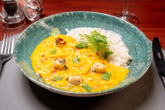 Bobó de Pupunha, do Catanzaro. Foto: Priscilla Fiedler/Festival Bom Gourmet.